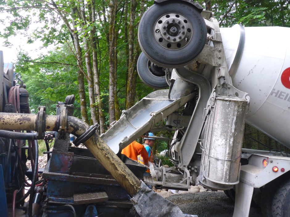 Interface From Concrete Truck To Pump Truck