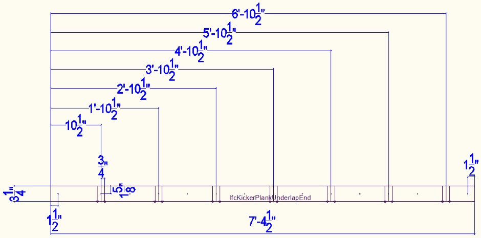 Kicker Board Underlap Drawing