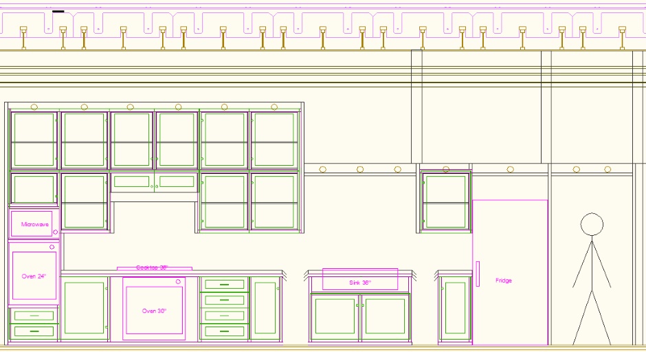 Kitchen Drawing Elevation Unwrapped