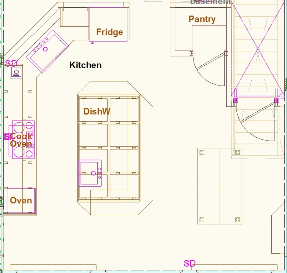 Kitchen Drawing Plan