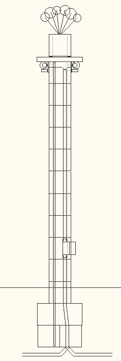 Lampost Design Elevation