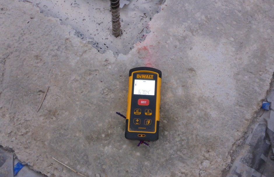 Laser Measure Slab Diagonal