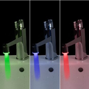 LED temperature faucets