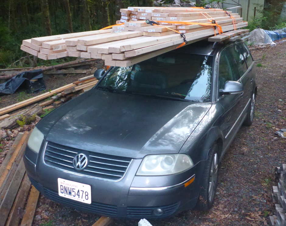 Lumber On Vw Roof