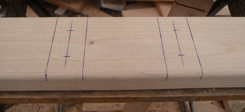 Markings on underside of planks