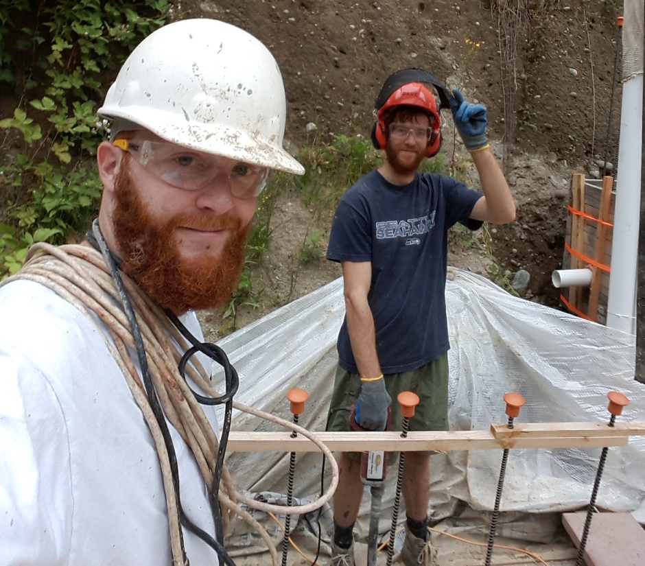 Mike And Robbie Concrete Pour