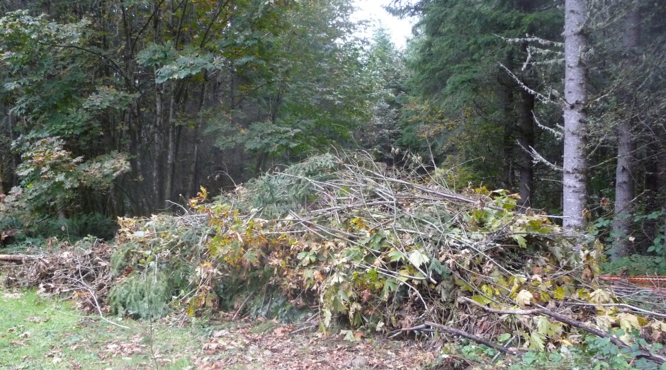 Stockpile mulch