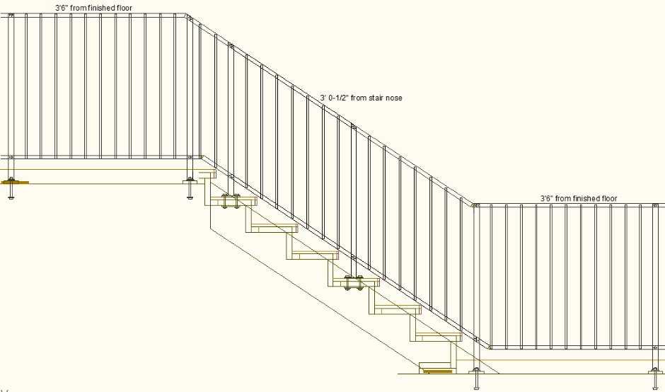 My Stair Dimension Drawing