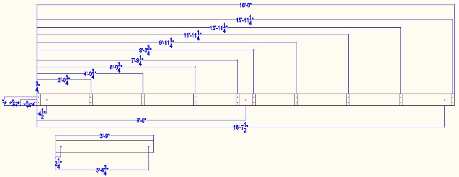 Outside Bench Support 2x6s