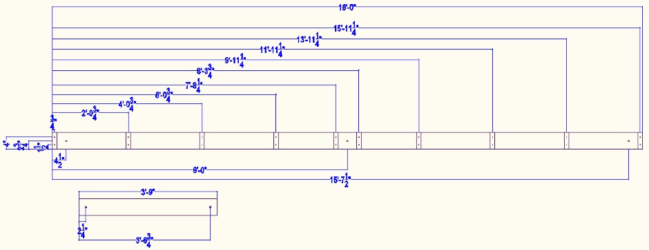 Outside Bench Support 2x6s