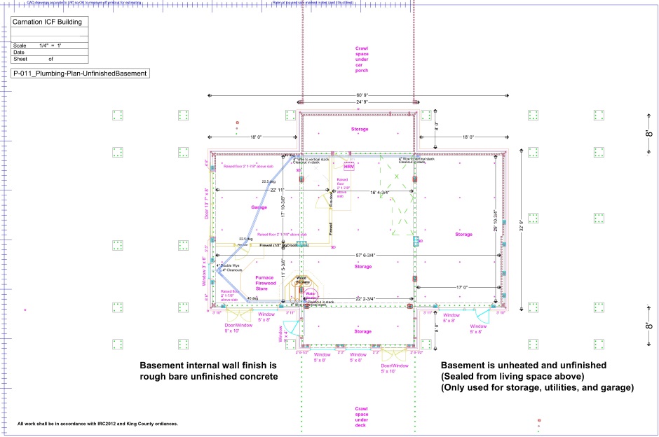 Plumbing basement