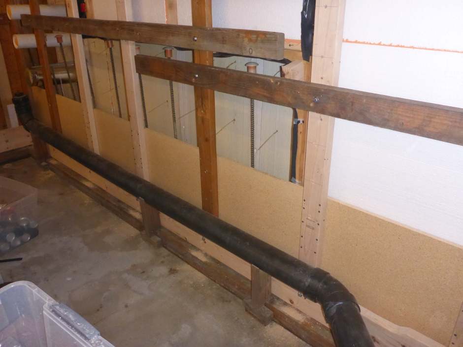 Particleboard Inside Outside Walls South West