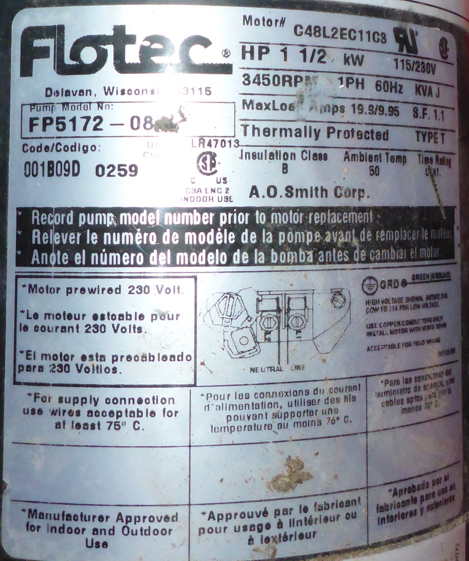 Pump label