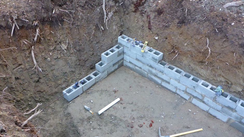 Rain Water Tank Blocks One Corner