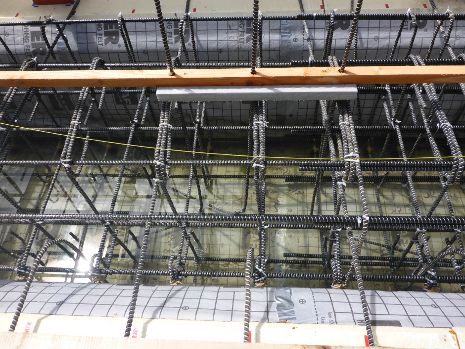 Rebar Bends Into Internal Footing