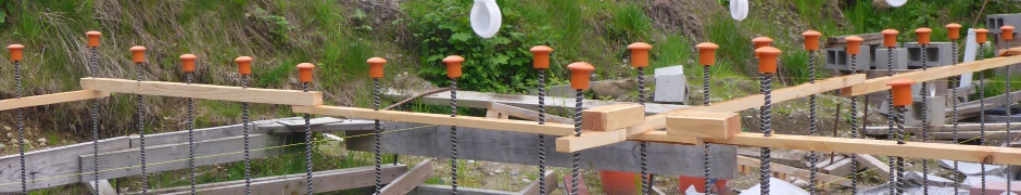 Rebar Caps Fitted On Verticals