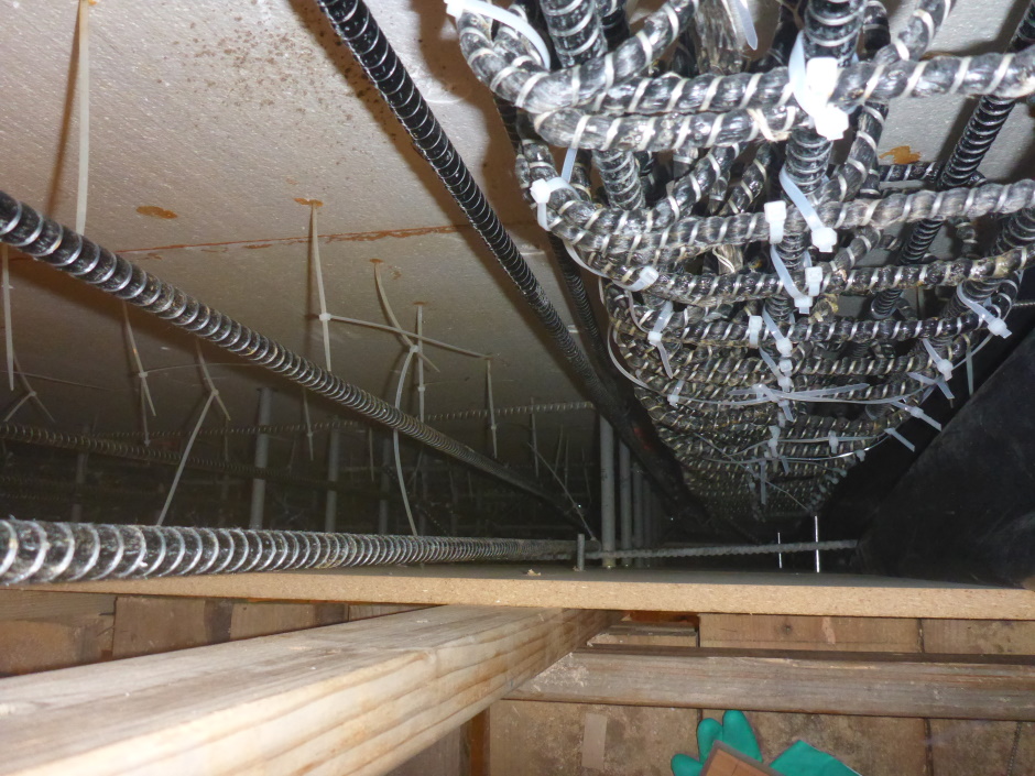 Rebar Particleboard Basement 025