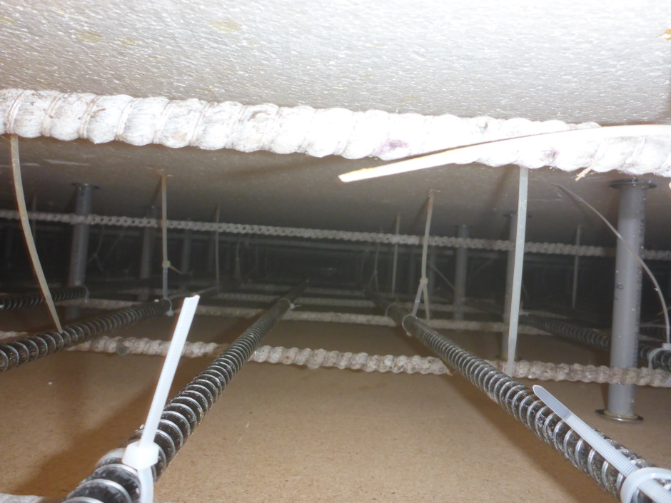 Rebar Particleboard Basement 028