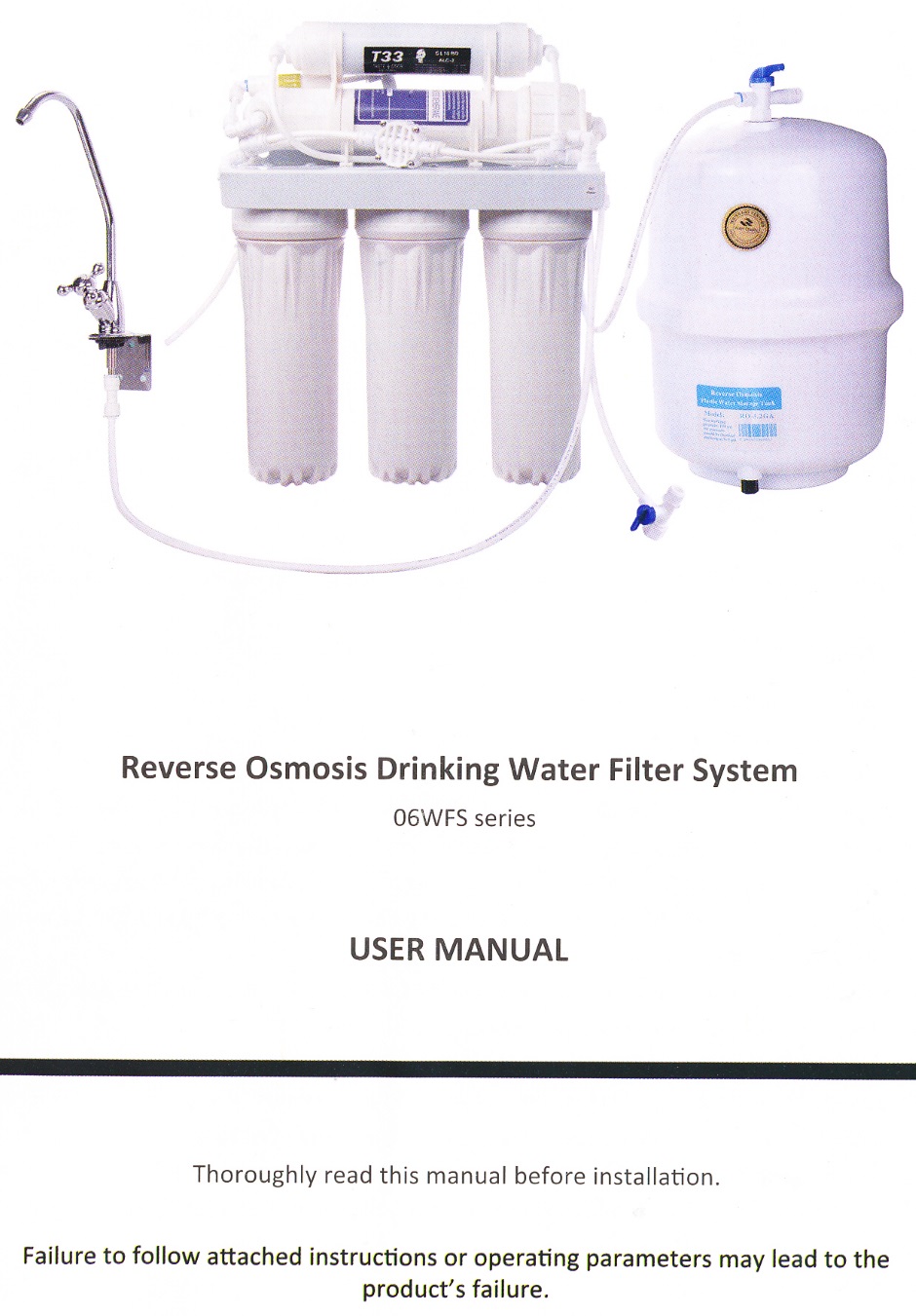 Reverse Osmosis Filter Manual 001