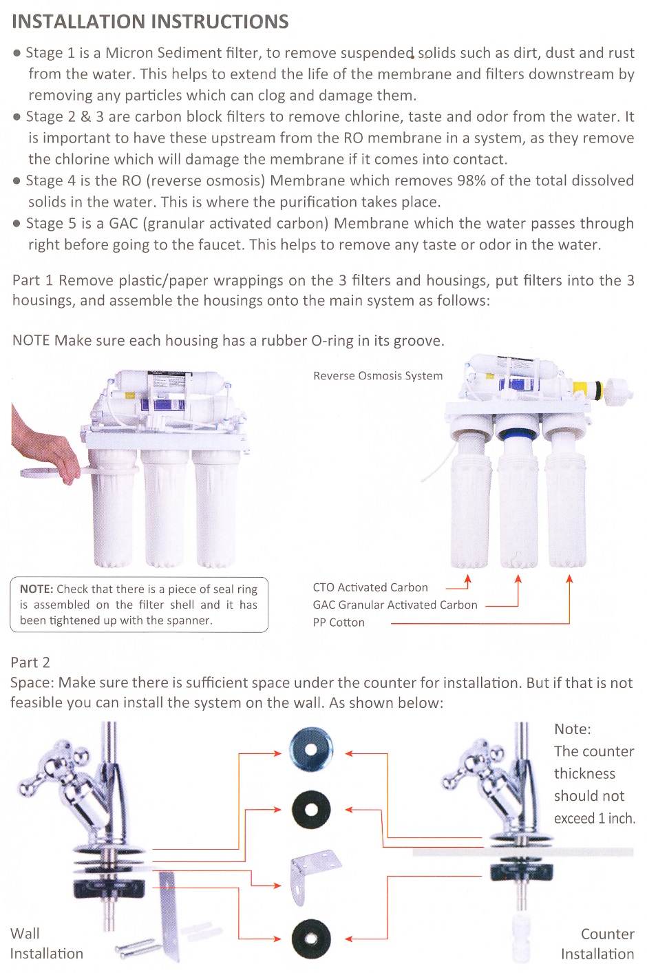 Reverse Osmosis Filter Manual 003