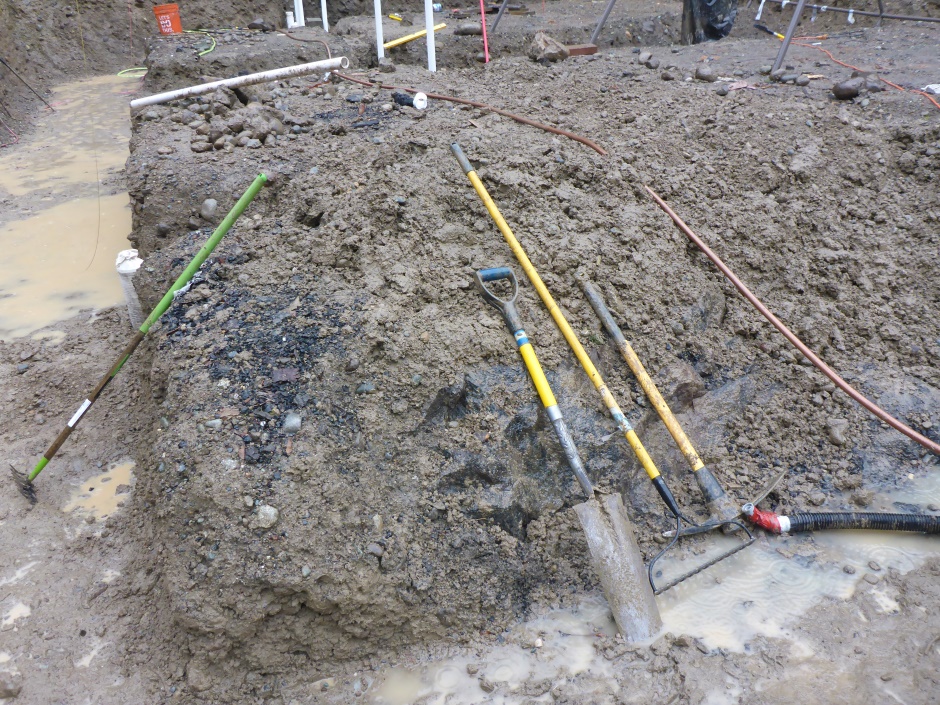 Rock Covered With Soil