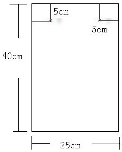 Roof Slate Hole Drawing