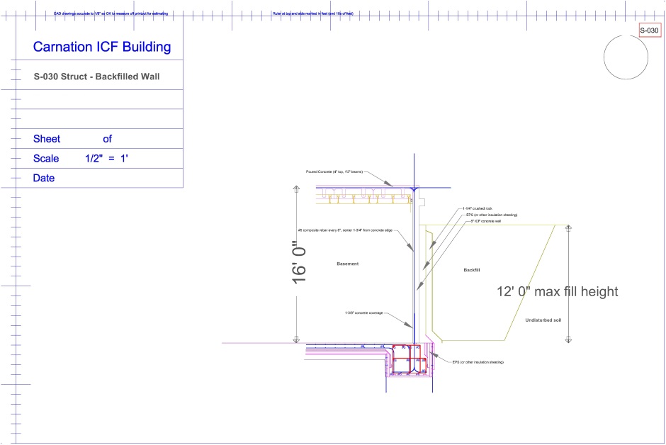 Structural engineering drawing