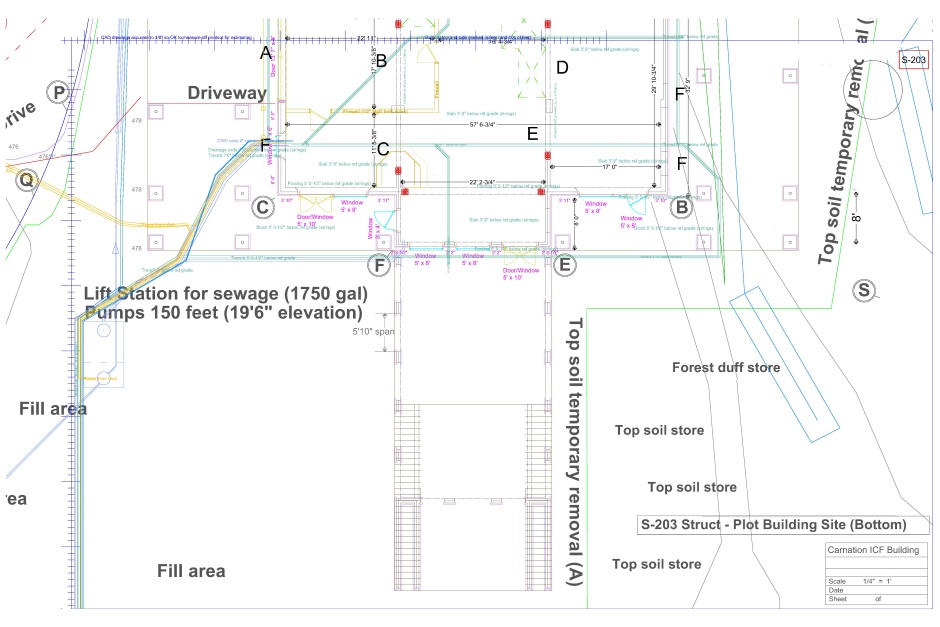 Structural engineering drawing