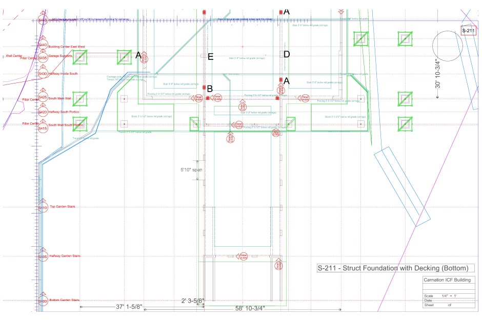 Structural engineering drawing