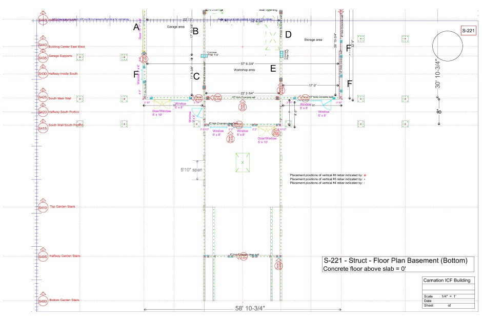 Structural engineering drawing