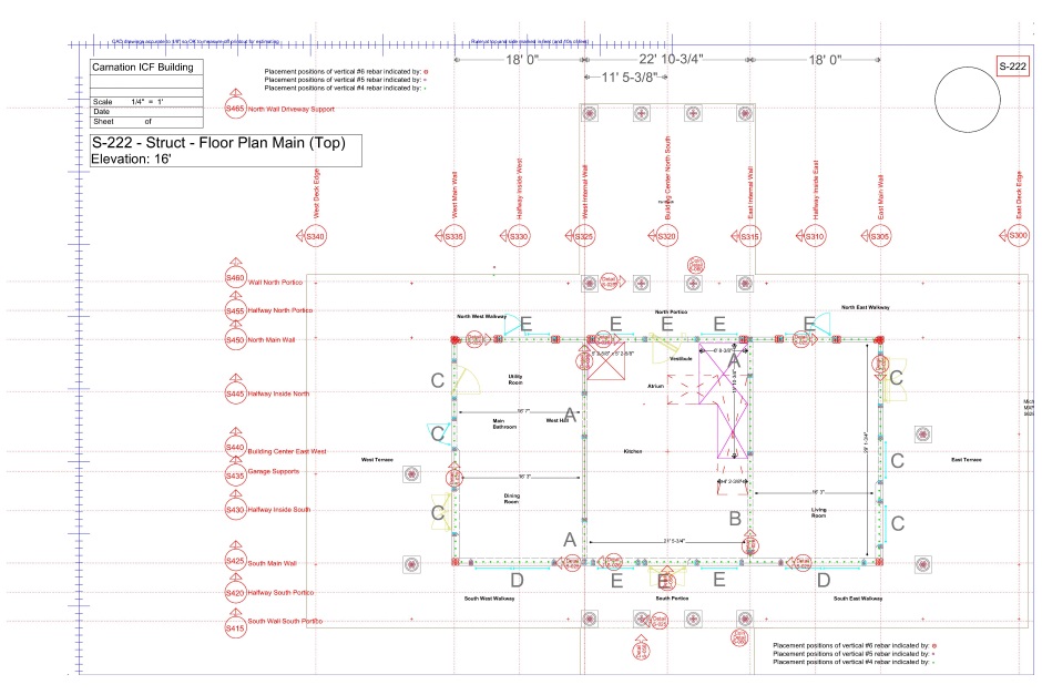 Structural engineering drawing