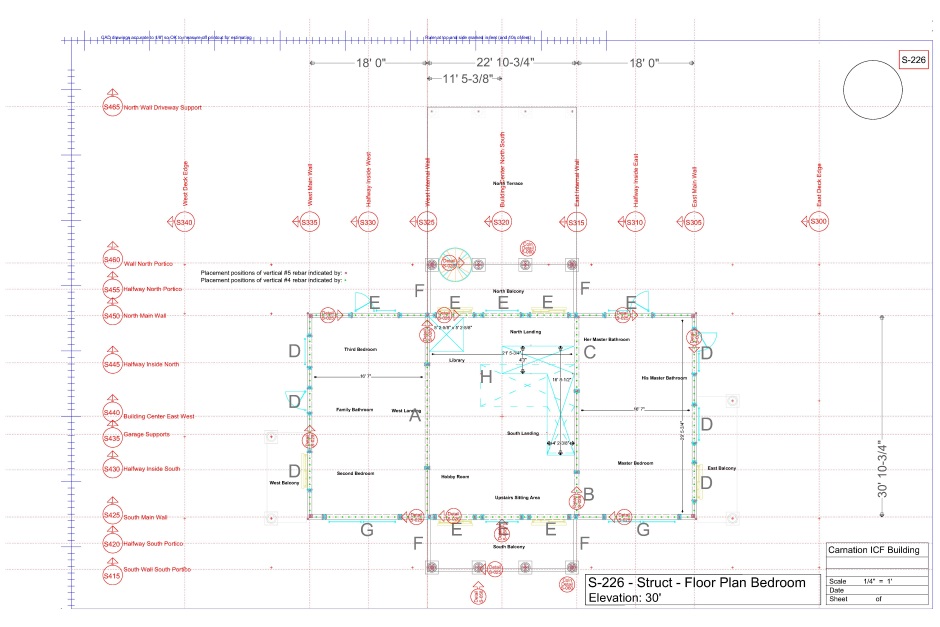 Structural engineering drawing