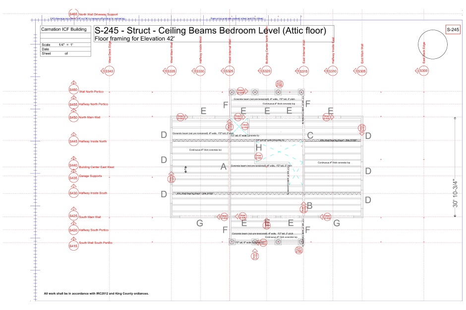 Structural engineering drawing