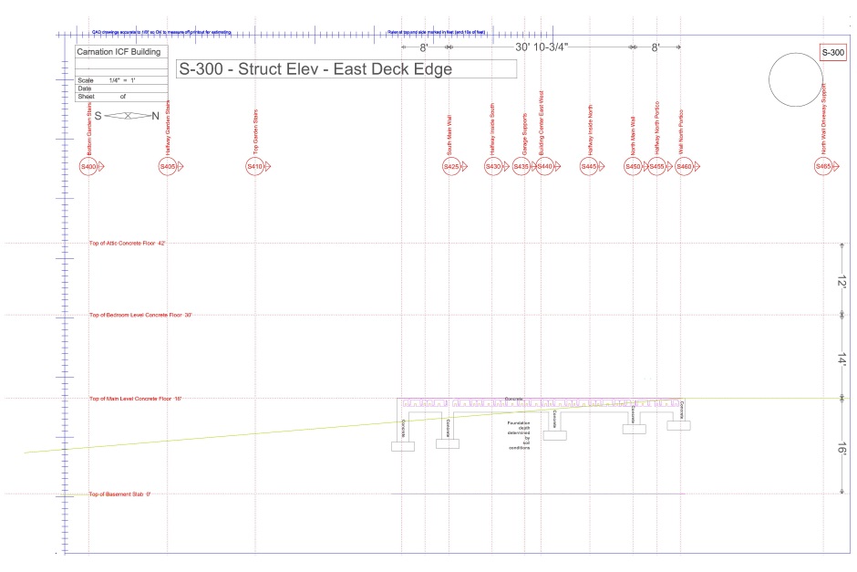Structural engineering drawing