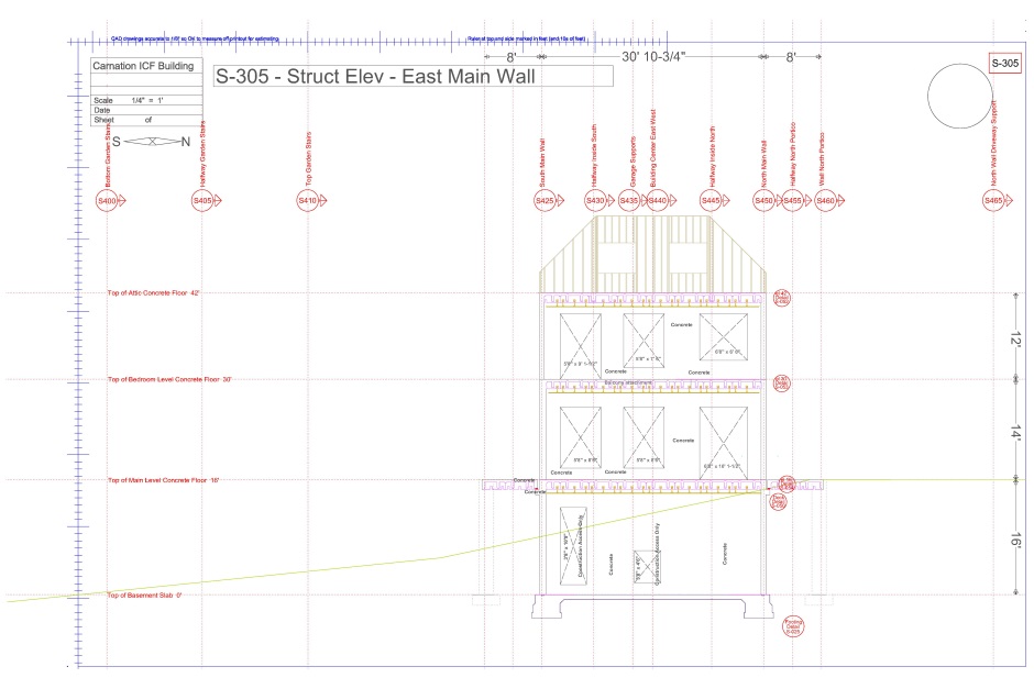 Structural engineering drawing