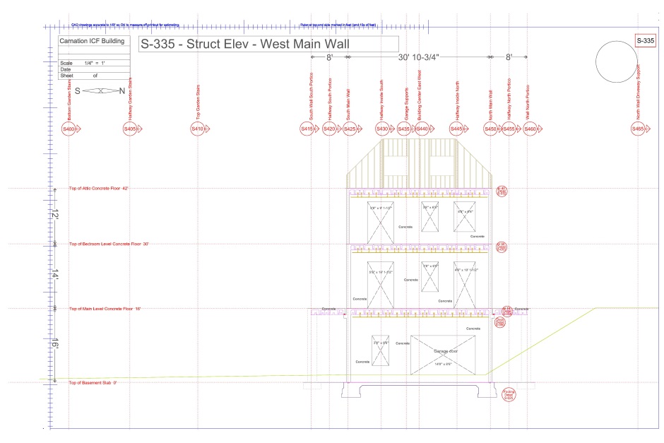 Structural engineering drawing