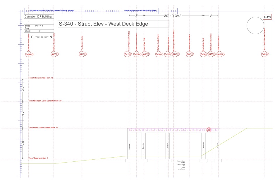 Structural engineering drawing