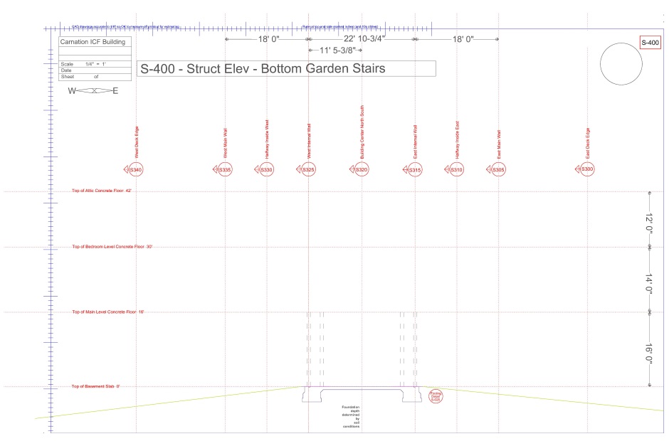 Structural engineering drawing