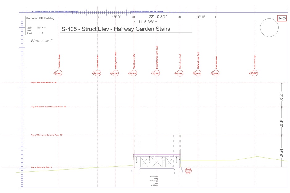 Structural engineering drawing