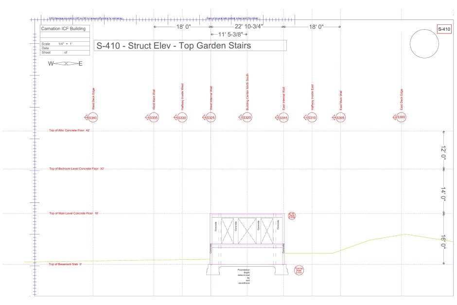 Structural engineering drawing