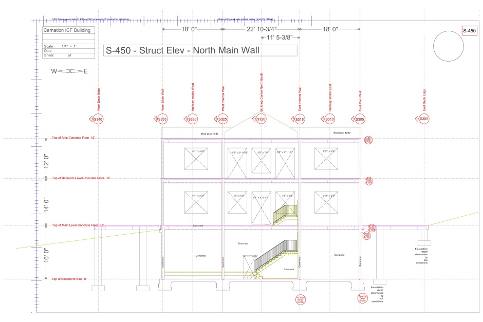 Structural engineering drawing