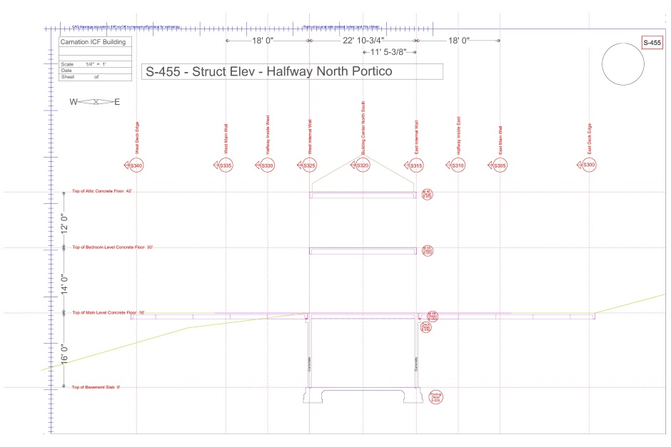 Structural engineering drawing