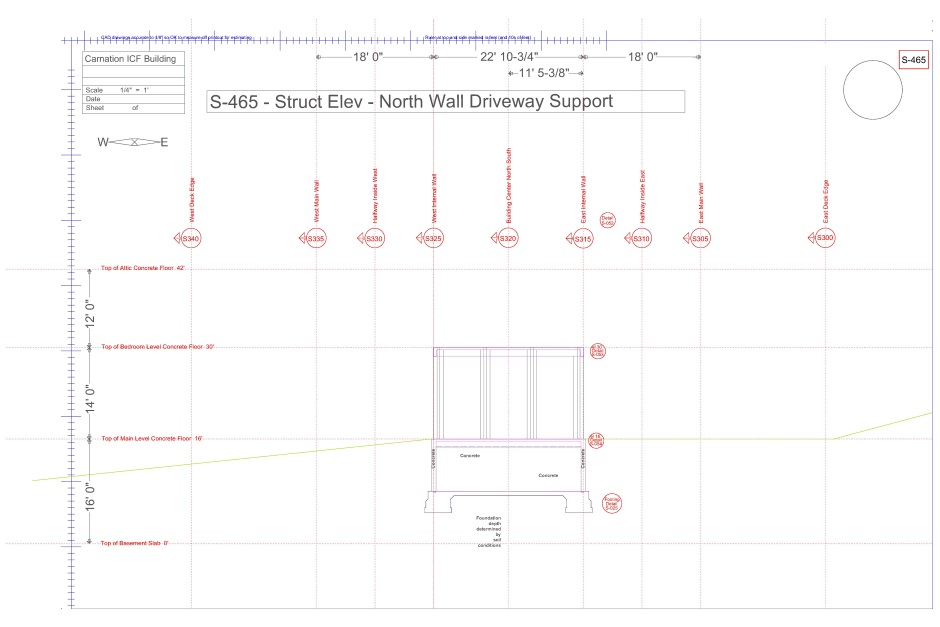 Structural engineering drawing