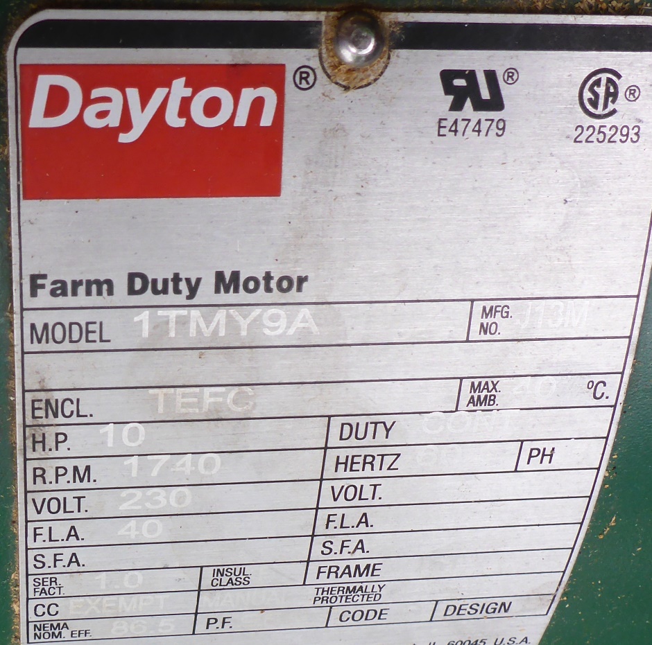 Sawmill Motor Dayton 1