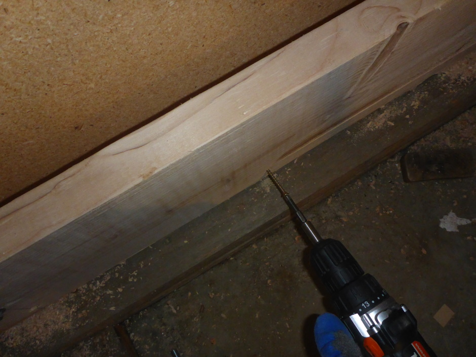 Screwing Spacers Inside Outside Wall