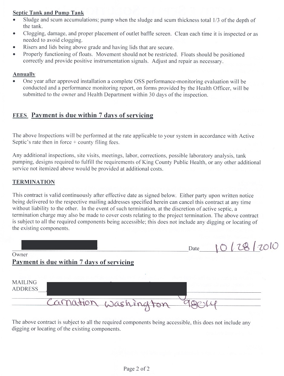 Septic Maintenance Contract Cleaned 02