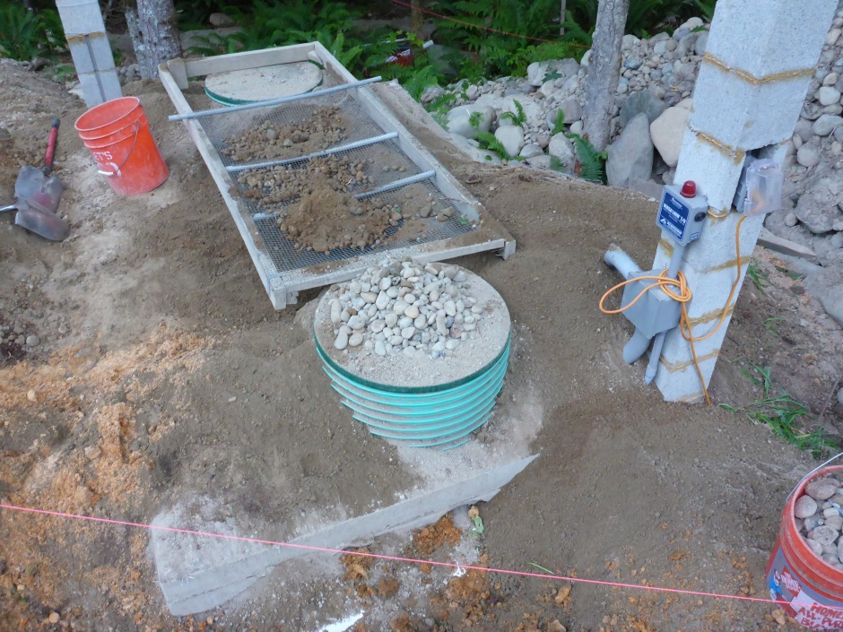 Septic Pump Tanks Filered Soil Placed