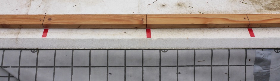 Setting Rebar Vertical Marking Stick Tape