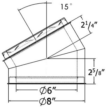 Chimney Shasta Angle Section Dimensions