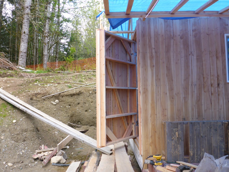 Shed door inside